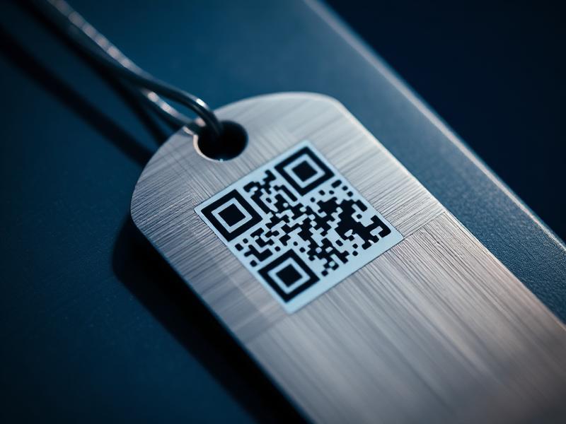 Etiqueta QR Code em ativo industrial